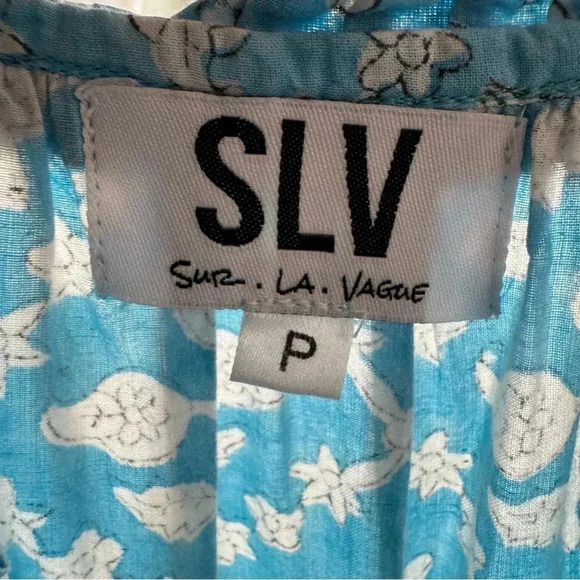 Sur La Vague Mini Dress Floral Boho Beach Cover Up Resort Petite O/S - Picture 6 of 6